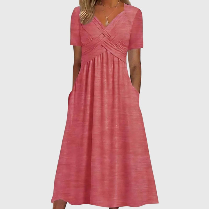 Christina – Tummy Coverage Elegant Midi Dress