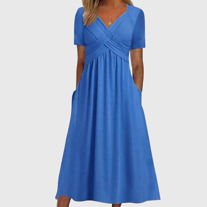 Christina – Tummy Coverage Elegant Midi Dress