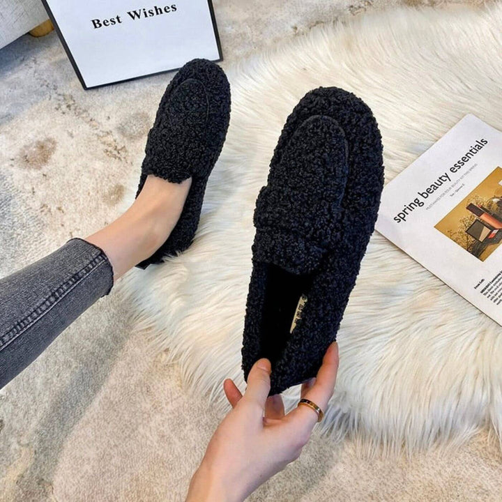 Clara - Plush Winter Warm Slip On Loafers