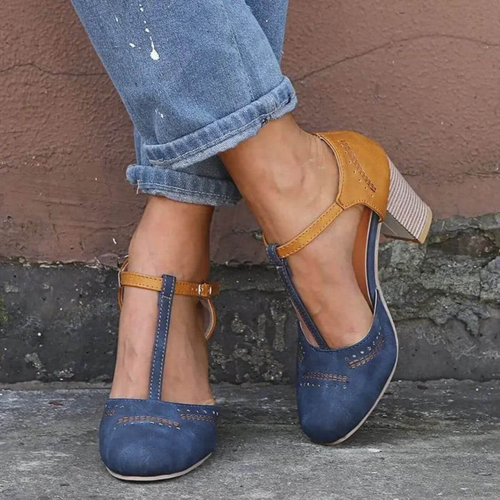 Clarice – Elegant Block Heel Orthopedic Sandals