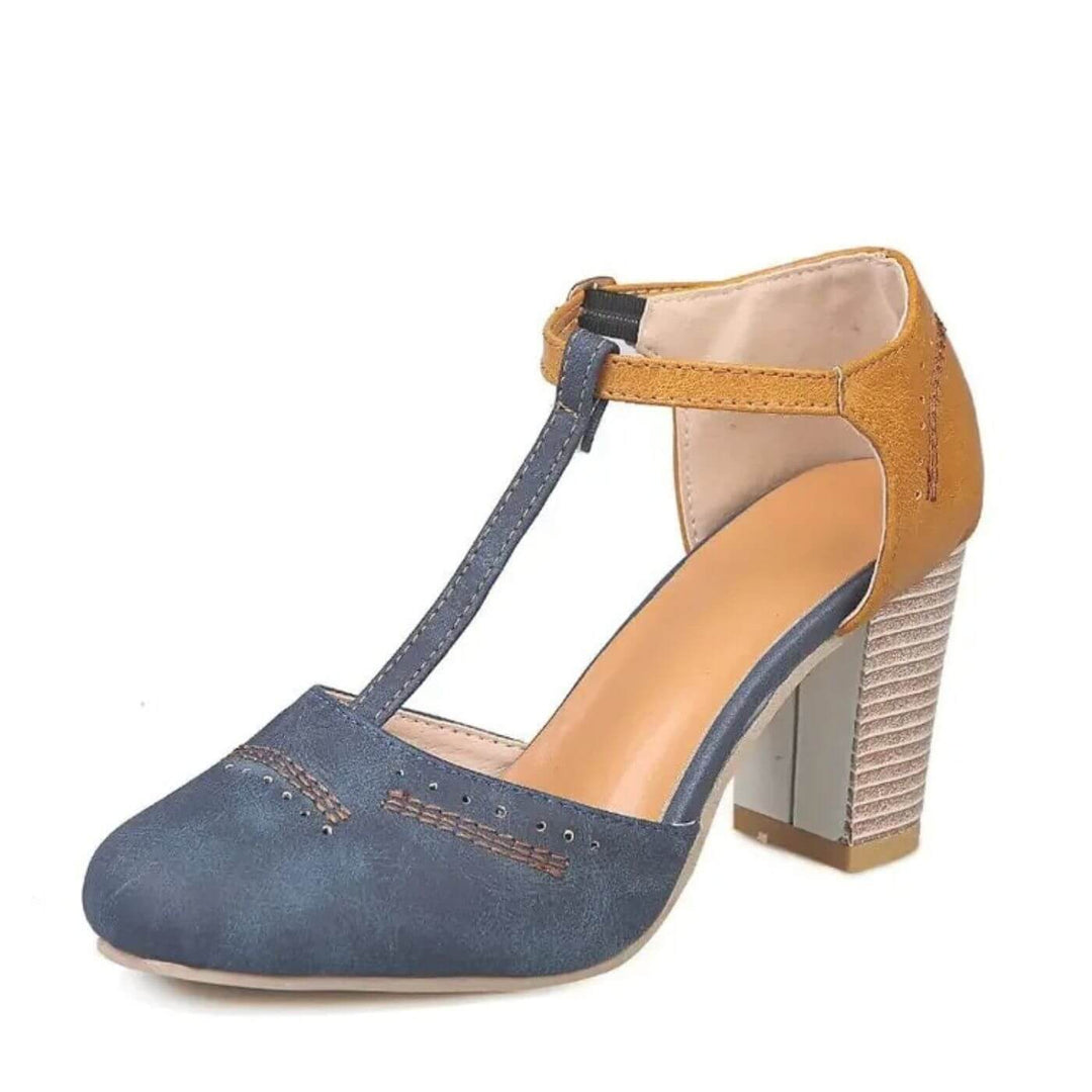 Clarice – Elegant Block Heel Orthopedic Sandals