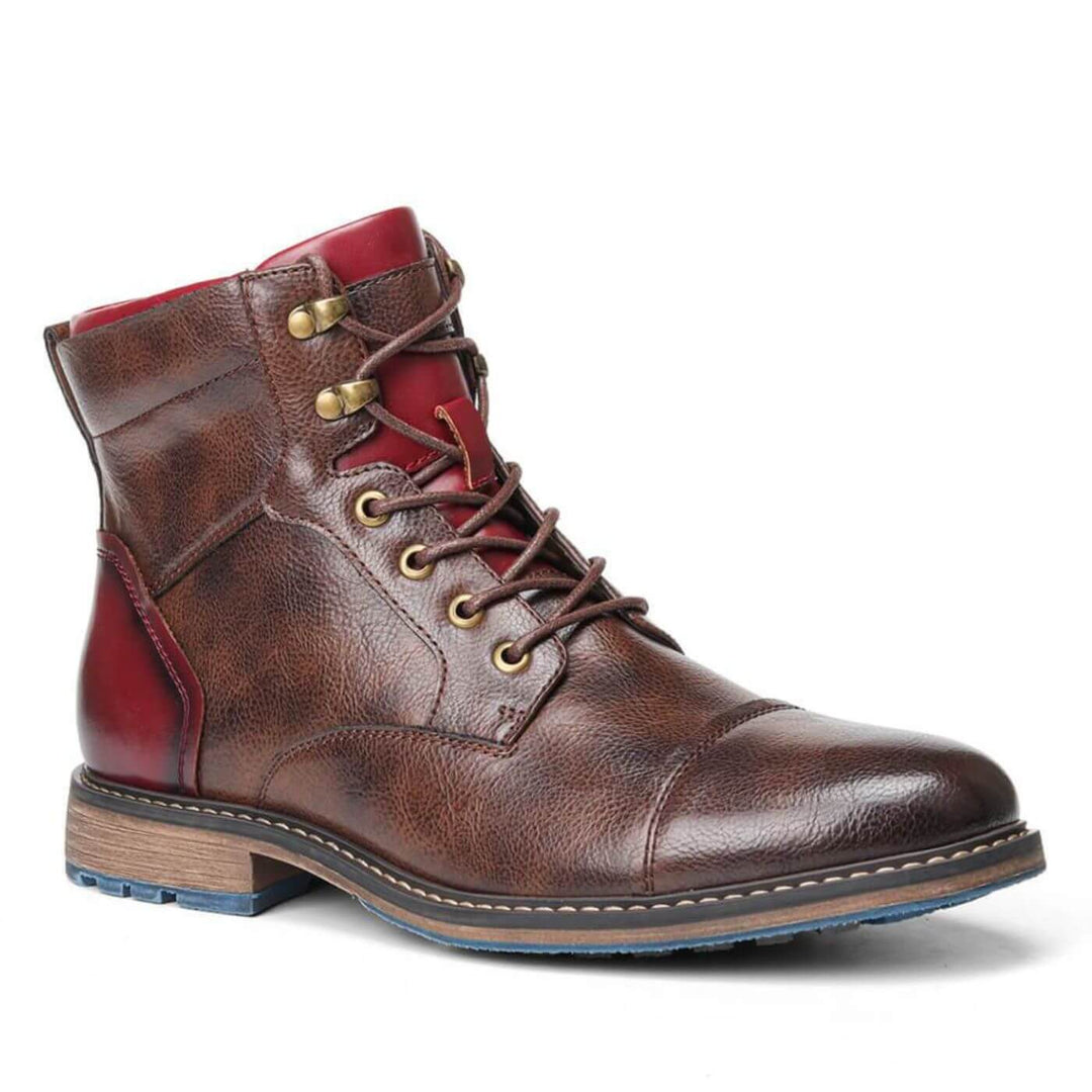 Connor - Premium Leather Oxford Boots