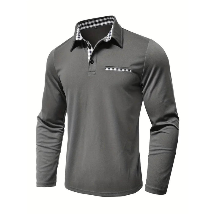 Damian - Comfortable Long-Sleeve Polo Shirt