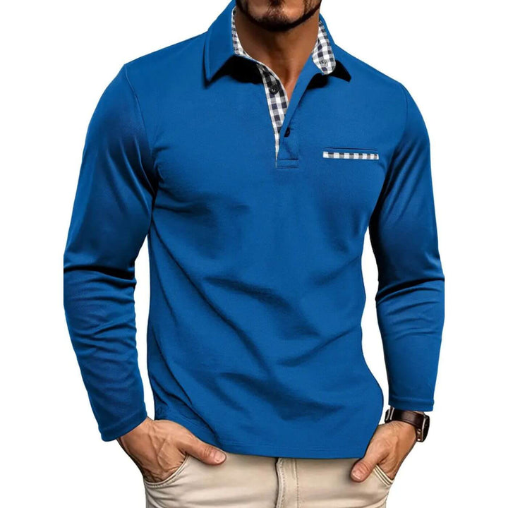 Damian - Comfortable Long-Sleeve Polo Shirt