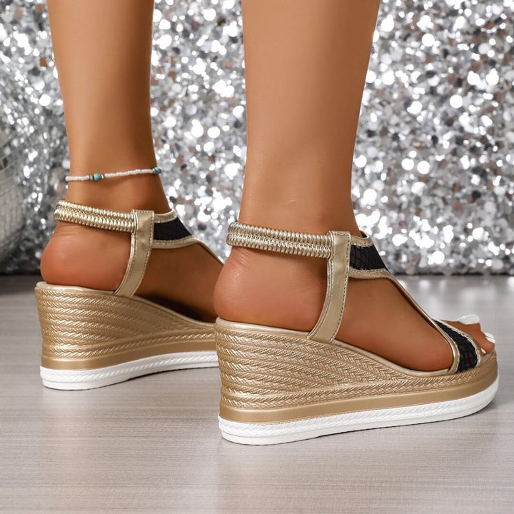 Danica – Elegant Orthopedic Slip-on Sandals for Women with Wedge Heel