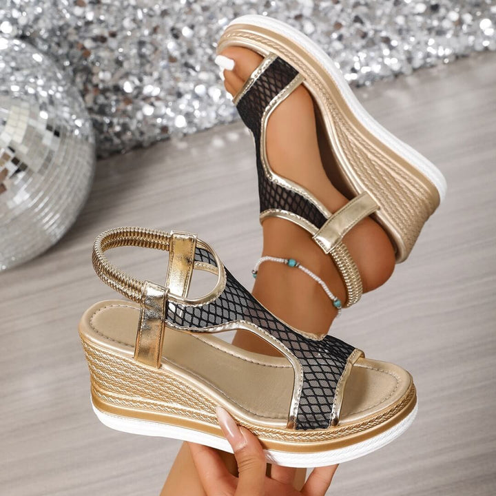 Danica – Elegant Orthopedic Slip-on Sandals for Women with Wedge Heel