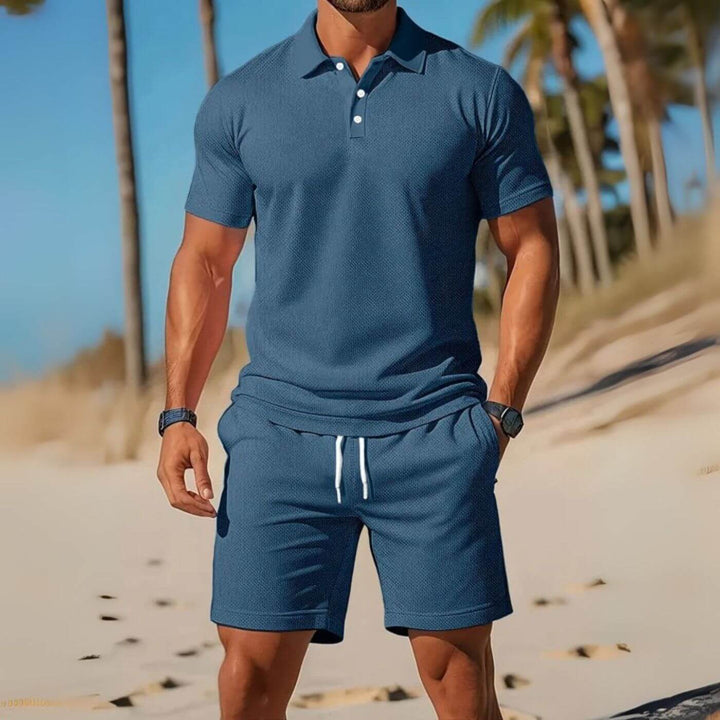 Douglas – Breezy Polo And Shorts Set
