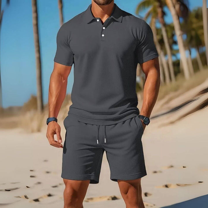 Douglas – Breezy Polo And Shorts Set