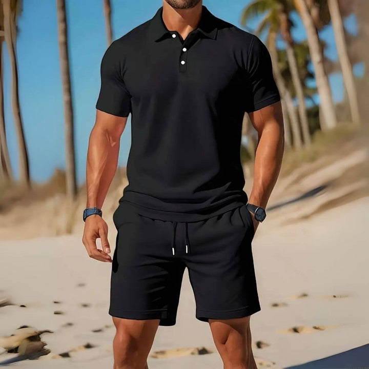 Douglas – Breezy Polo And Shorts Set
