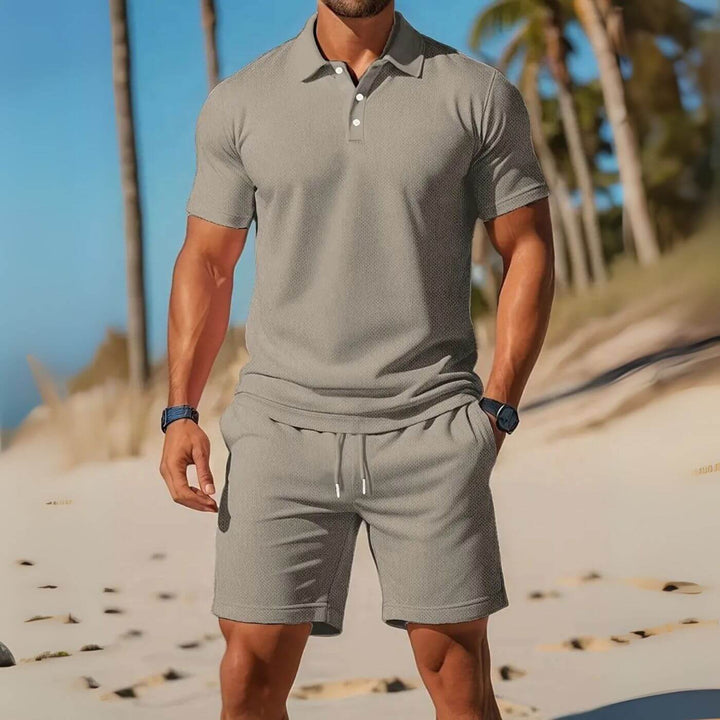 Douglas – Breezy Polo And Shorts Set
