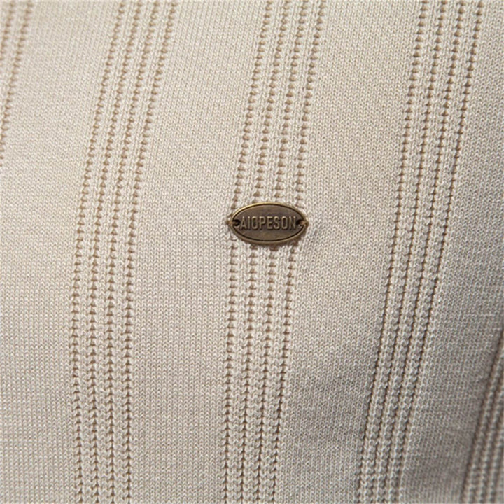 Emanuel - Ribbed Knit Comfortable Polo Shirt (1+1 FREE)