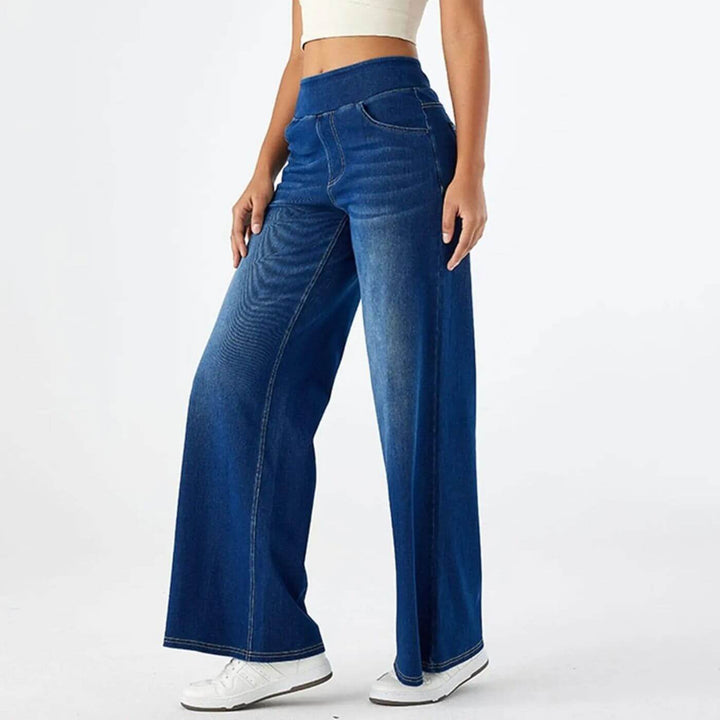 Emery - Elastic Waist Comfortable Wide Leg Pants