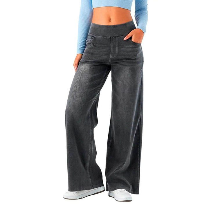 Emery - Elastic Waist Comfortable Wide Leg Pants