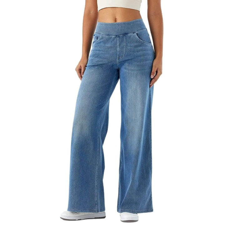 Emery - Elastic Waist Comfortable Wide Leg Pants