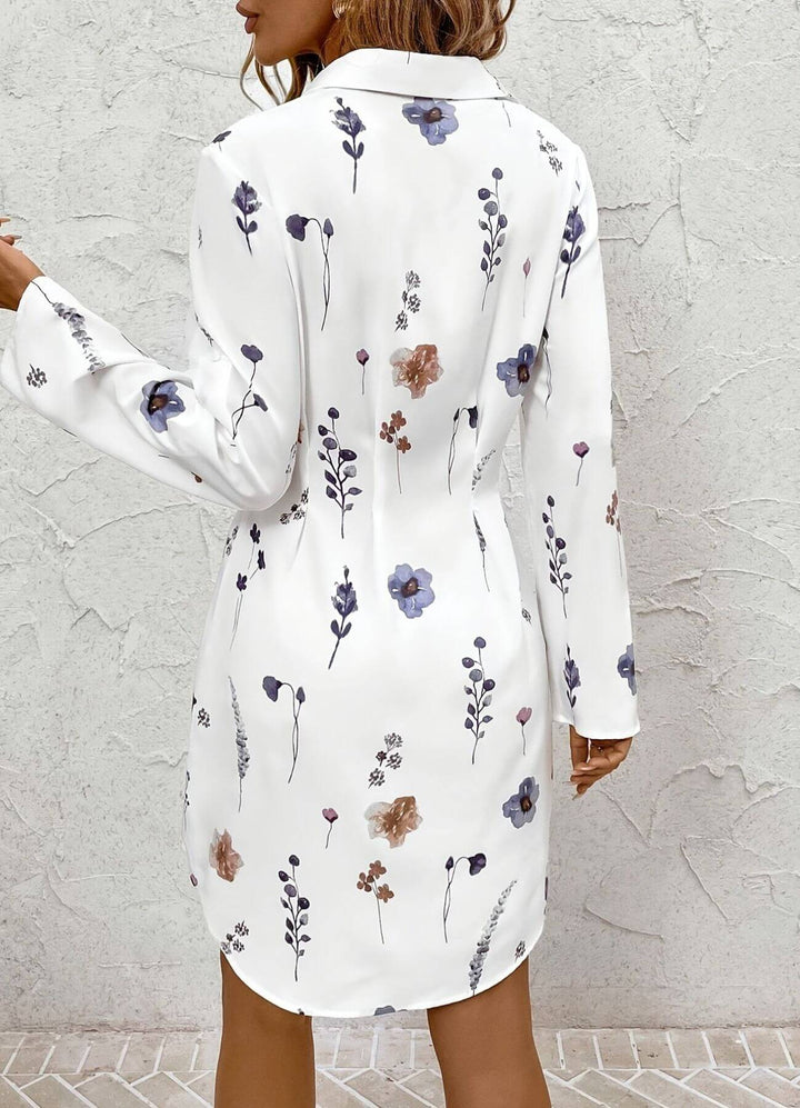 Emilee – Elegant Button Down Floral Dress