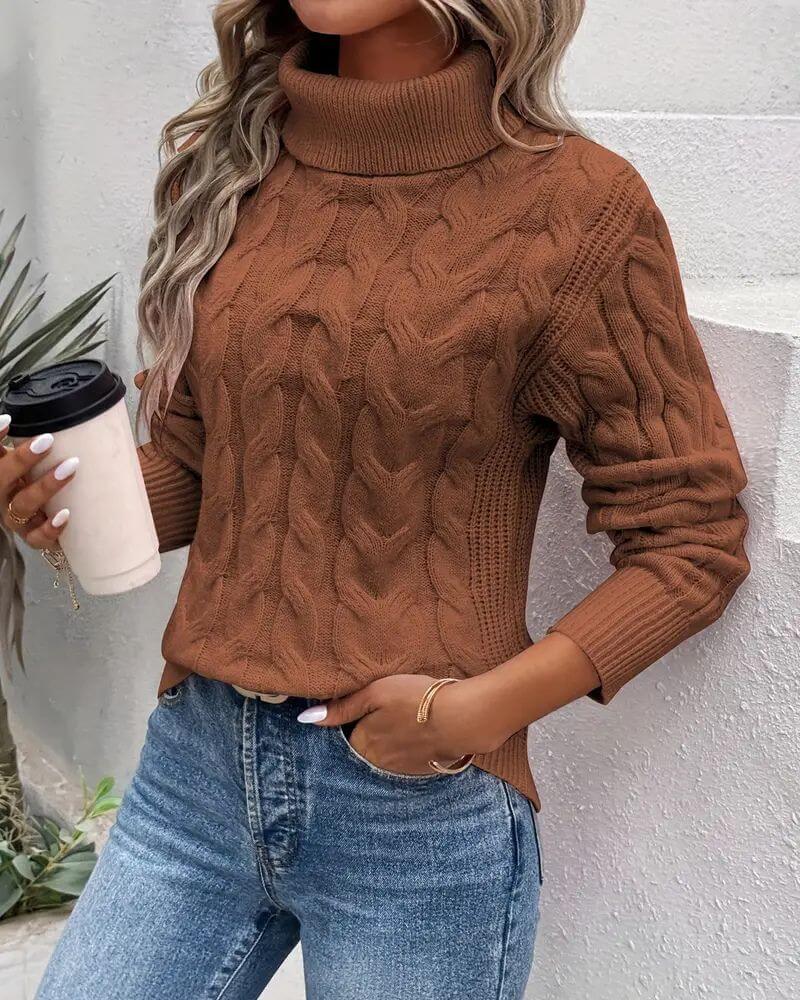Emily - Comfortable Knit Turtleneck Sweater