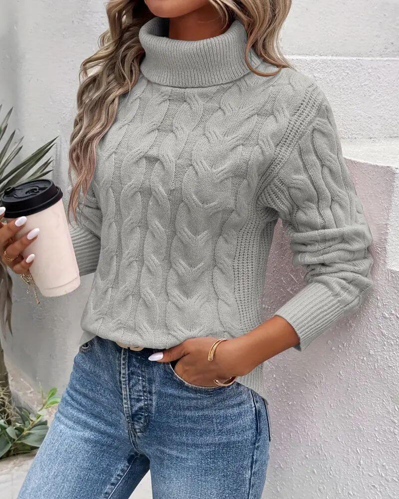 Emily - Comfortable Knit Turtleneck Sweater