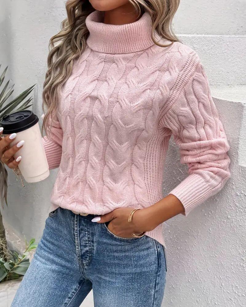 Emily - Comfortable Knit Turtleneck Sweater