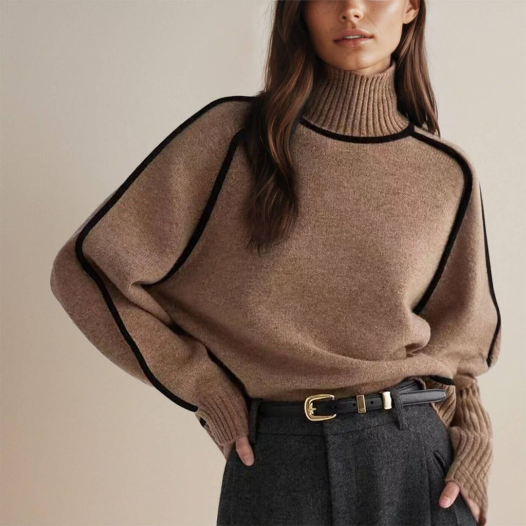Esther - Elegant Couture Turtleneck Sweater
