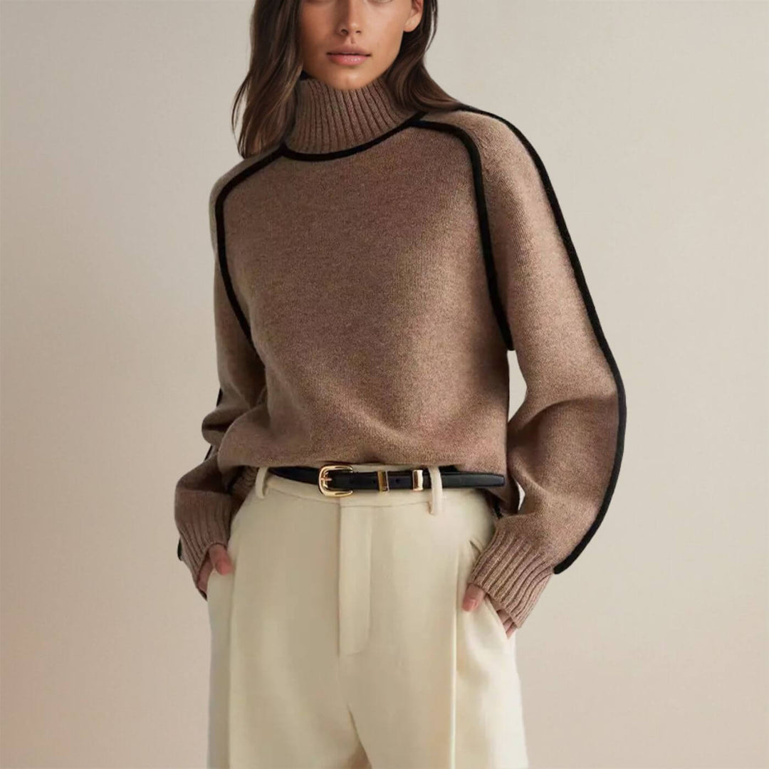 Esther - Elegant Couture Turtleneck Sweater