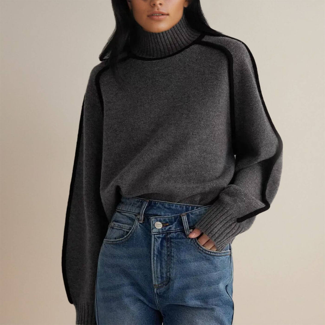 Esther - Elegant Couture Turtleneck Sweater