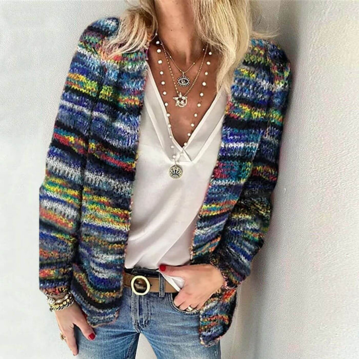 Eva - Multicolor Cozy Knitted Cardigan