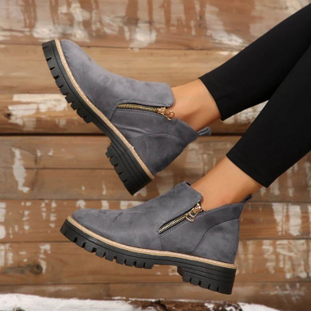 Evelyn - Orthopedic Chunky Heel Ankle Boots