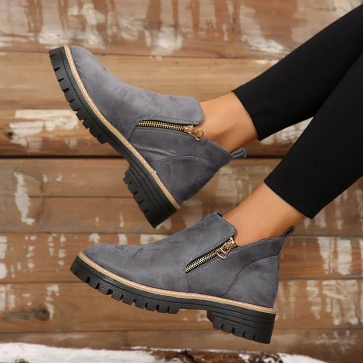 Evelyn - Orthopedic Chunky Heel Ankle Boots