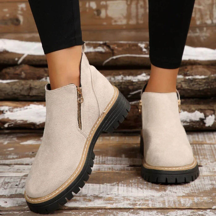 Evelyn - Orthopedic Chunky Heel Ankle Boots