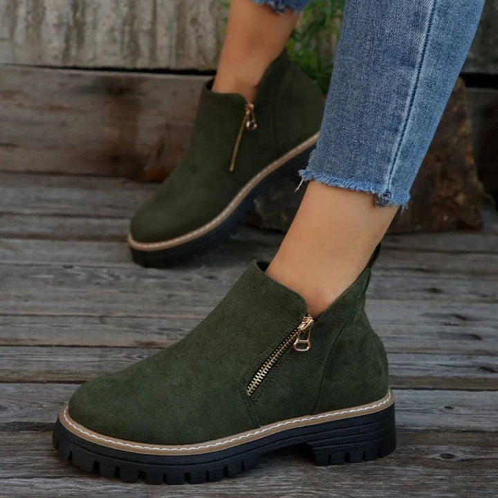 Evelyn - Orthopedic Chunky Heel Ankle Boots