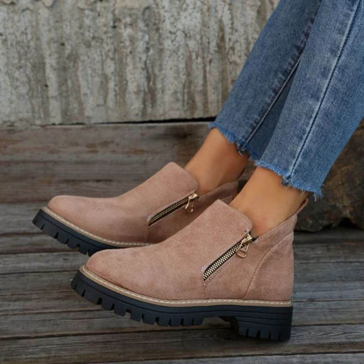 Evelyn - Orthopedic Chunky Heel Ankle Boots