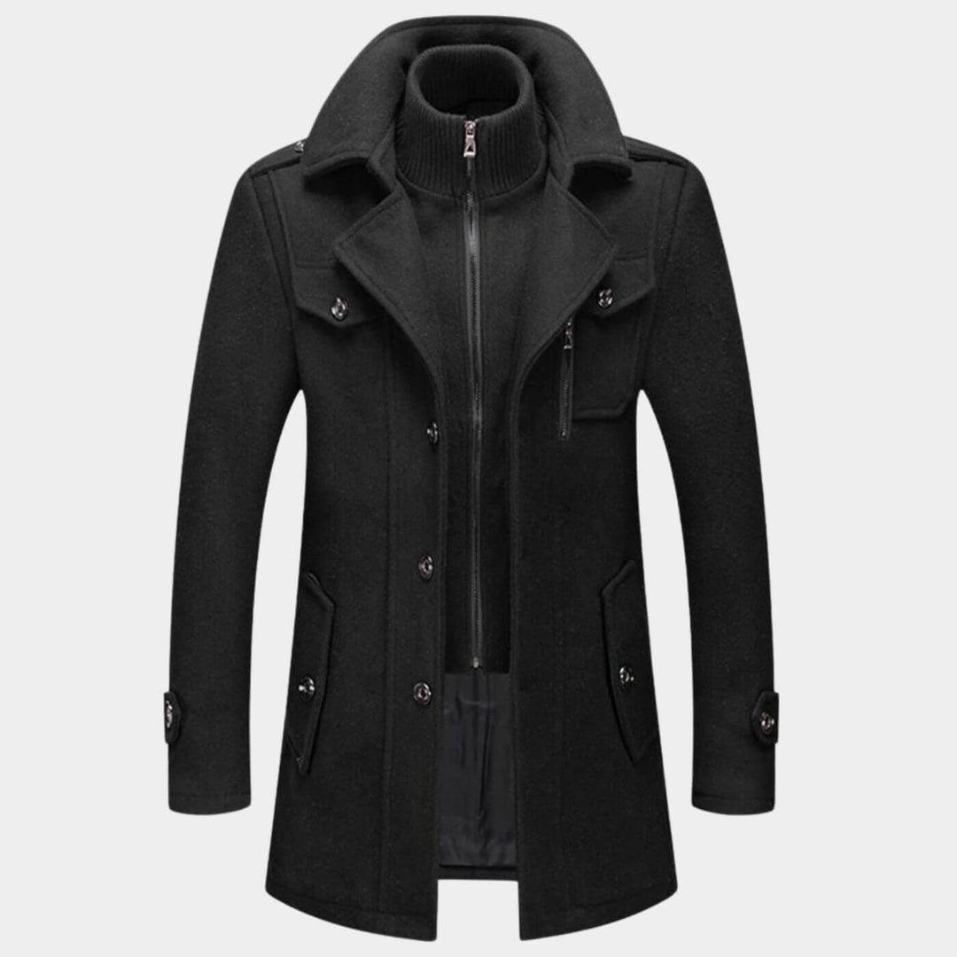Finn - Elegant Double Collar Winter Warm Jacket