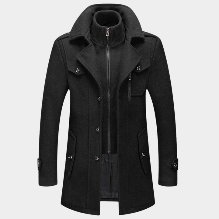 Finn - Elegant Double Collar Winter Warm Jacket