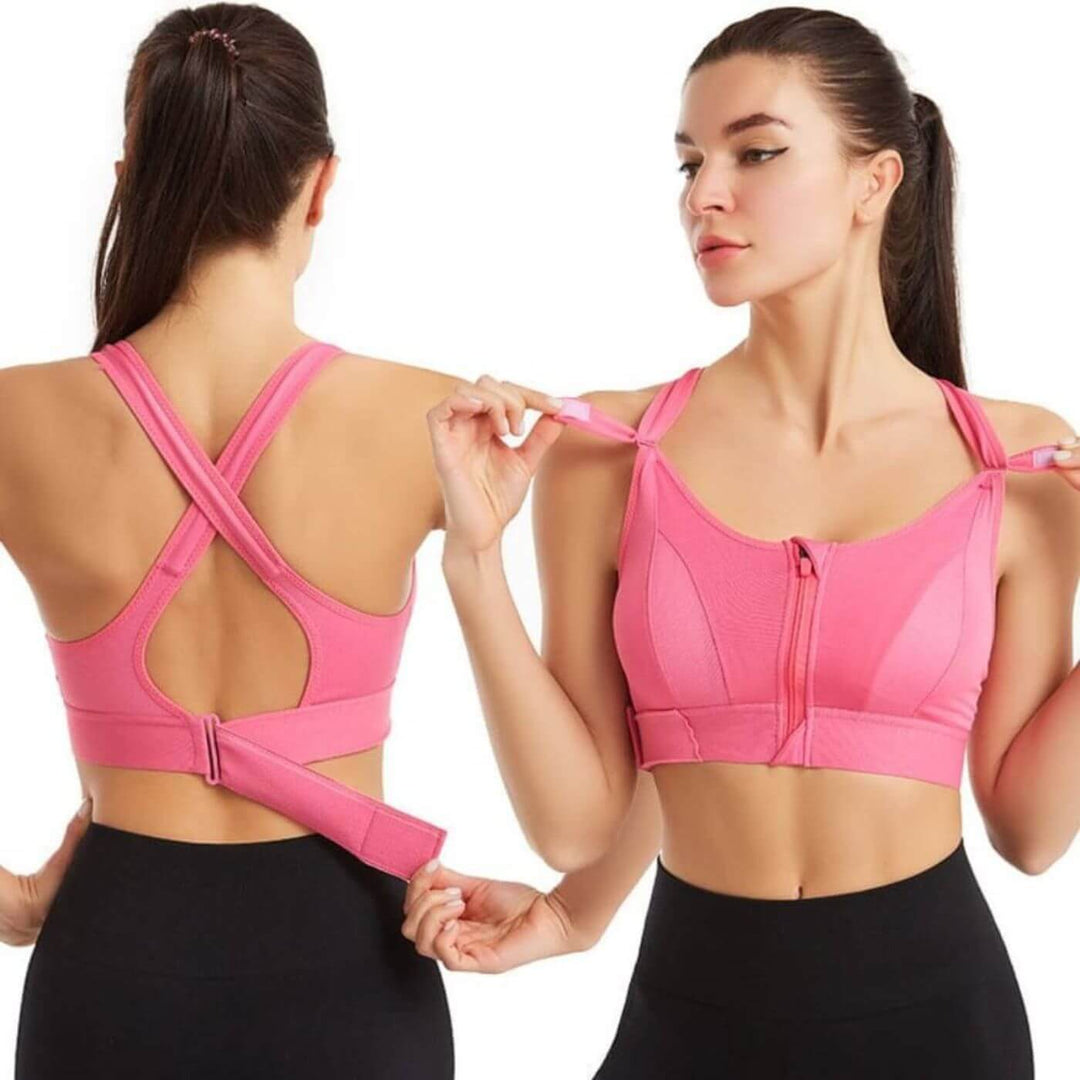 FitBra – Front Zipper Push-Up Sports Bra