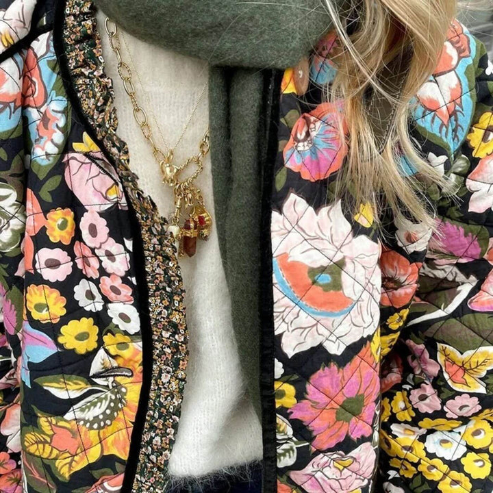 Haley - Elegant Floral Coat
