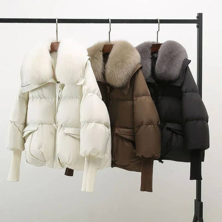 Harper - Elegant Fur Collar Winter Puffer Jacket