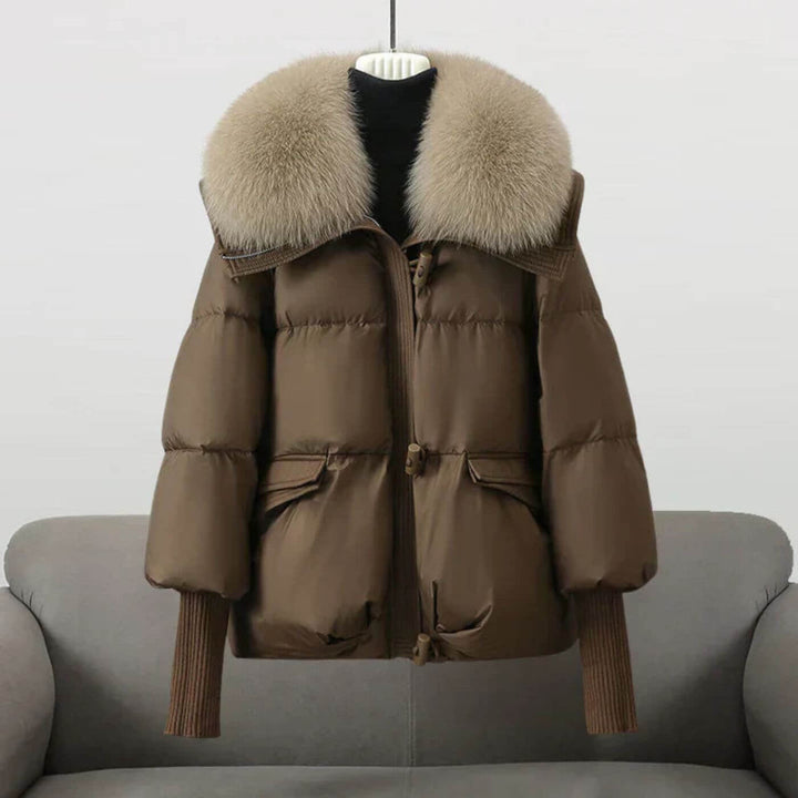 Harper - Elegant Fur Collar Winter Puffer Jacket