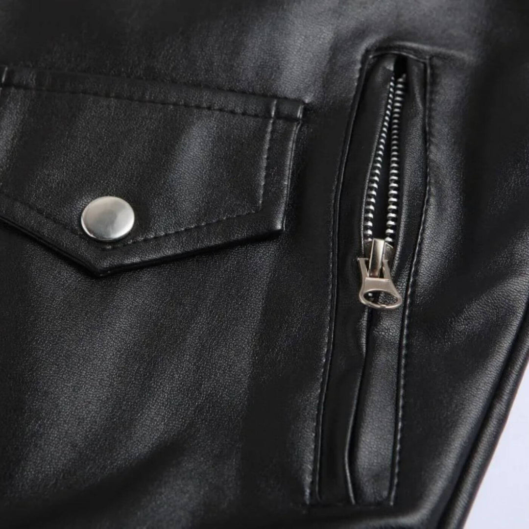 Isaac - Premium Leather Stylish Biker Jacket