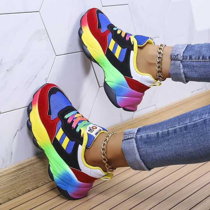 Jasmine - Stylish Rainbow Orthopedic Sneakers