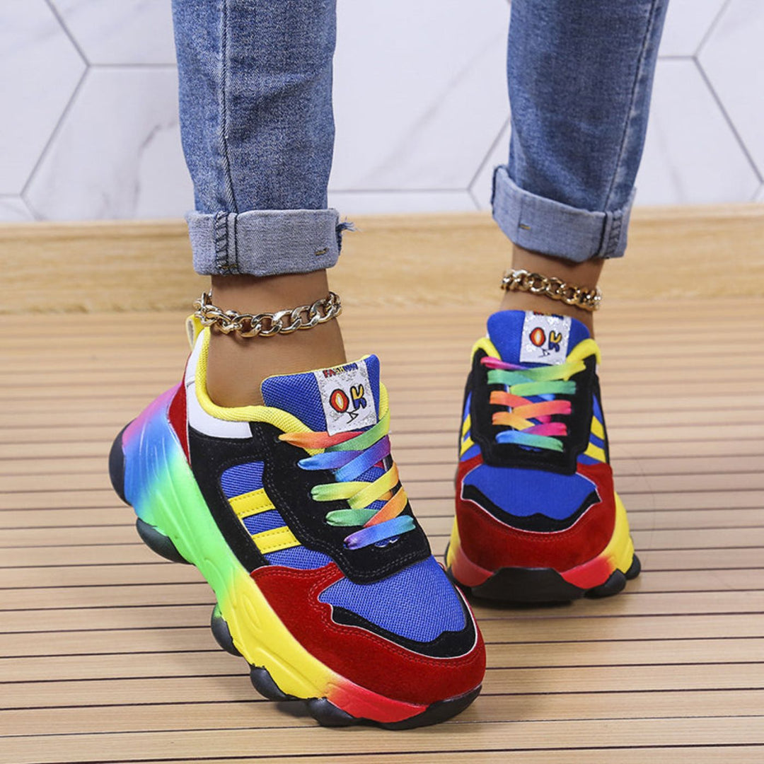 Jasmine - Stylish Rainbow Orthopedic Sneakers