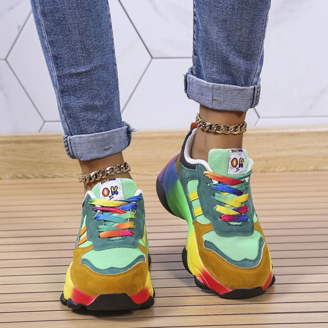 Jasmine - Stylish Rainbow Orthopedic Sneakers