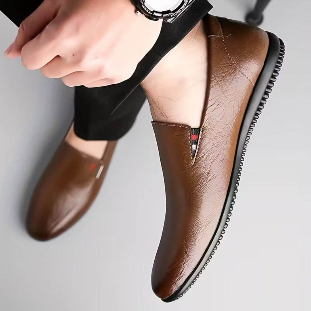 John - Classic Orthopedic Leather Moccasins