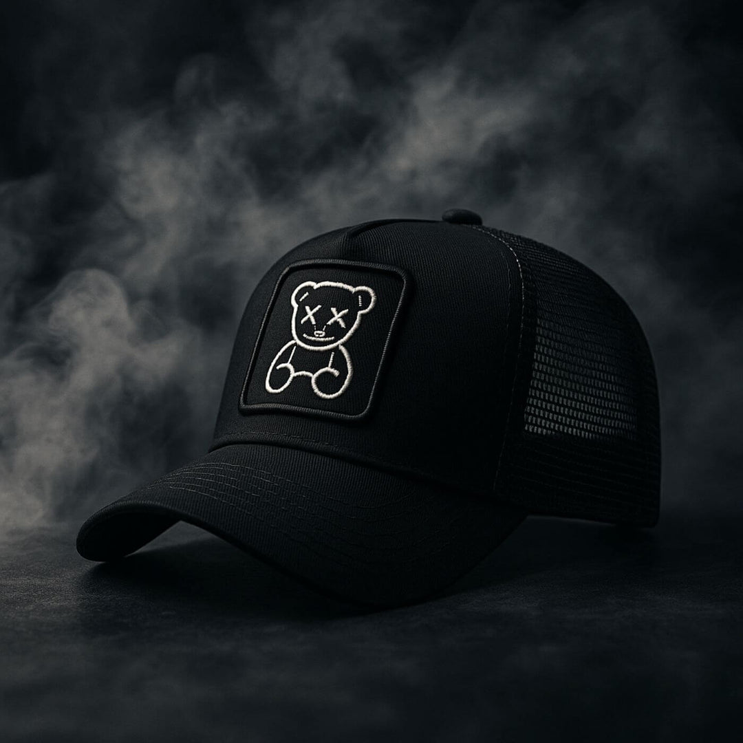 Jonas - Teddy Bear Embroidered Mesh Hat