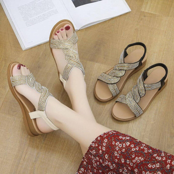 Kristen – Elegant Closed Toe Orthopedic Wedge Sandals