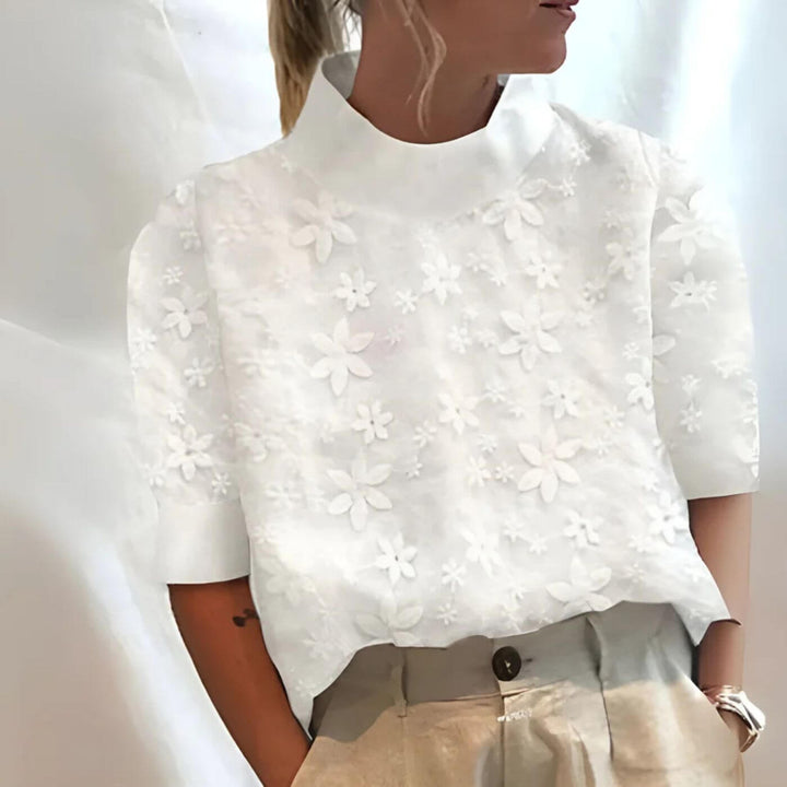 Laura – Elegant Embroidered Summer Blouse