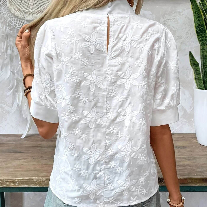 Laura – Elegant Embroidered Summer Blouse