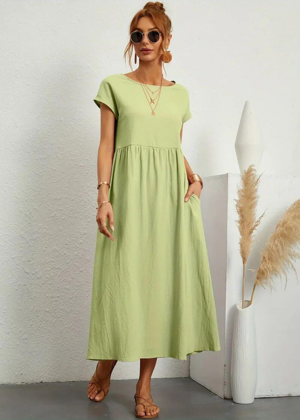 Leilani – Elegant Summer Dress with Pockets