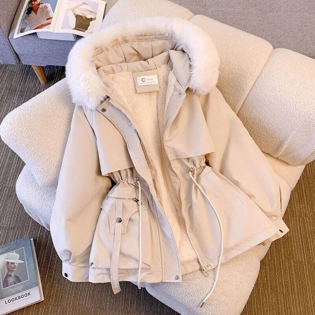 Matilda - Stylish Fur Lined Hooded Winter Jacket