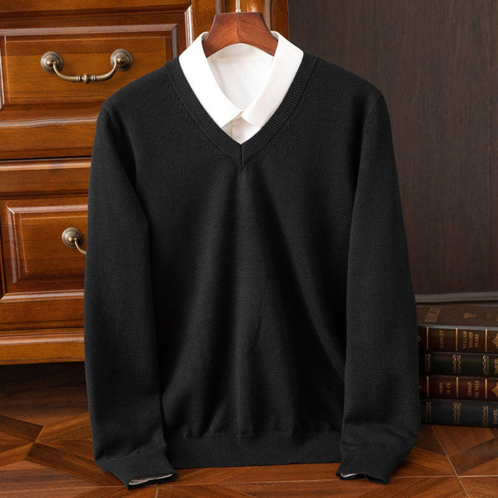 Matthew - Trendy V-Neck Men's Sweater