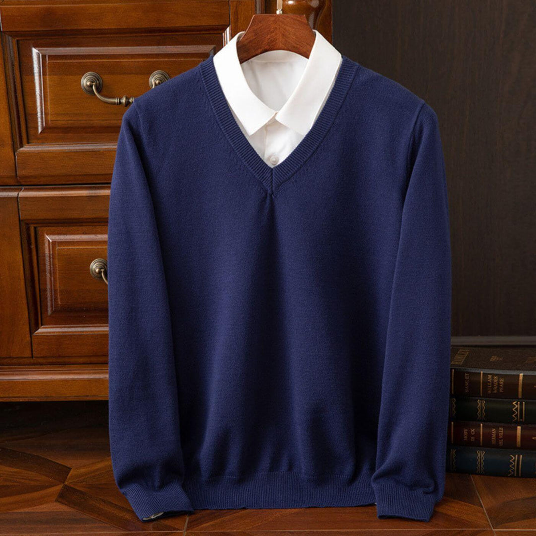 Matthew - Trendy V-Neck Men's Sweater